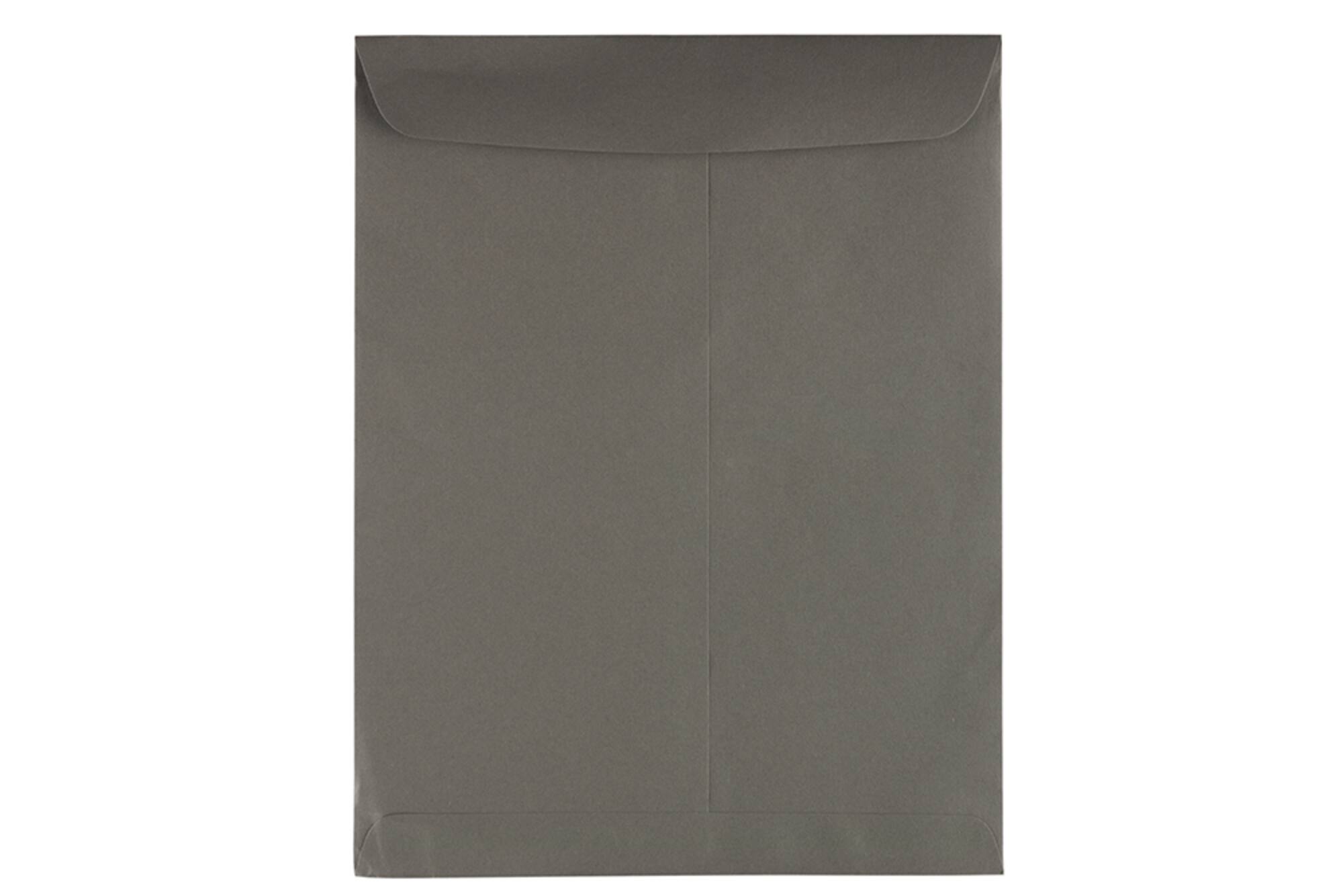 JAM Paper 10" x 13" Dark Gray Open End Catalog Premium Envelopes, 100ct.